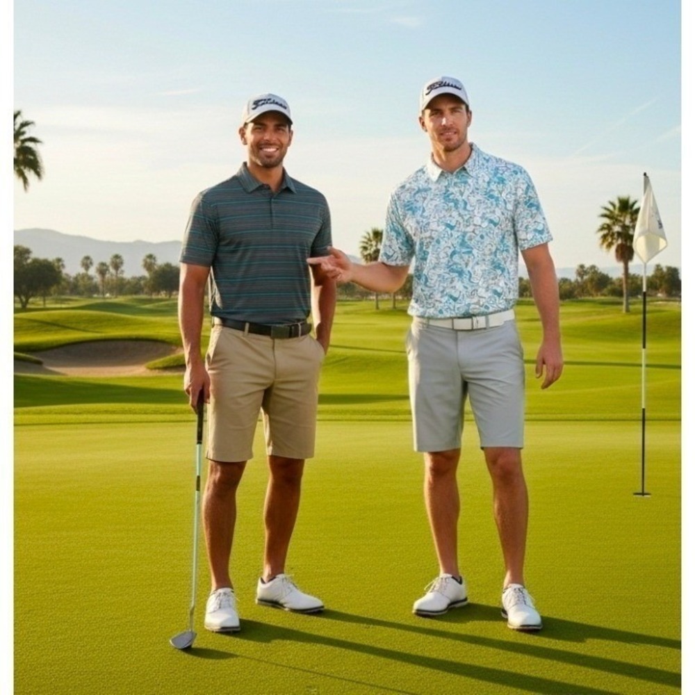 Ben Hogan Performance Golf Polo Shirt Qty of 2 Men's XL Stripped Print New